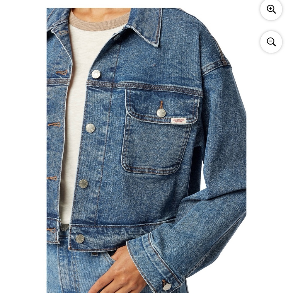 Levi Strauss Signature Women's Relaxed
Trucker Jacket - Picture 4 of 6